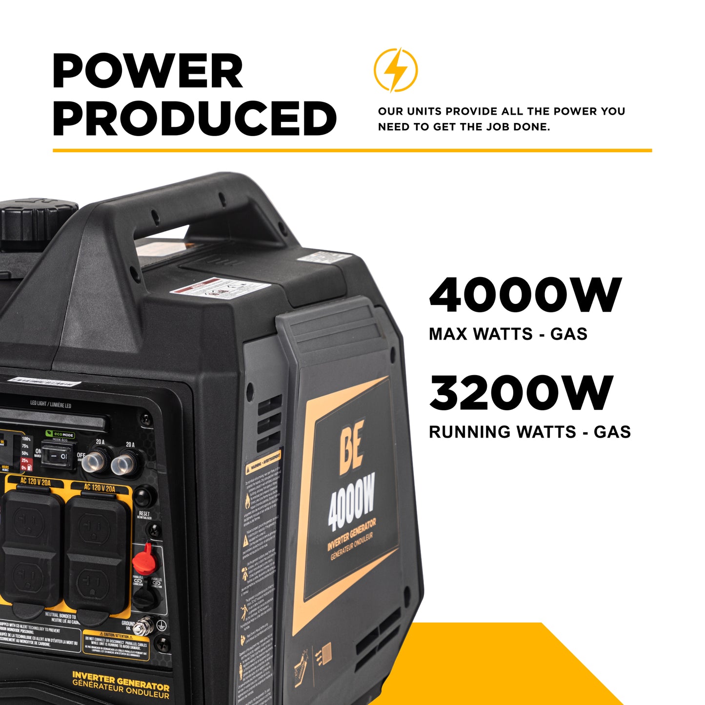 Générateur à onduleur numérique de 4 000 watts