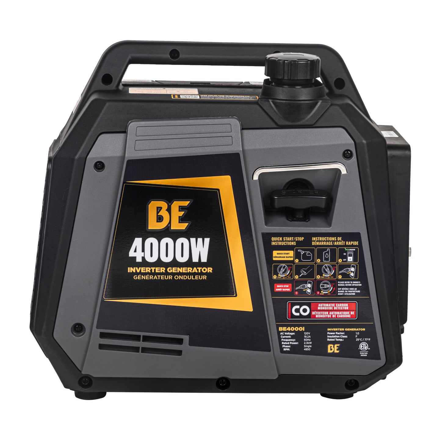 Générateur à onduleur numérique de 4 000 watts