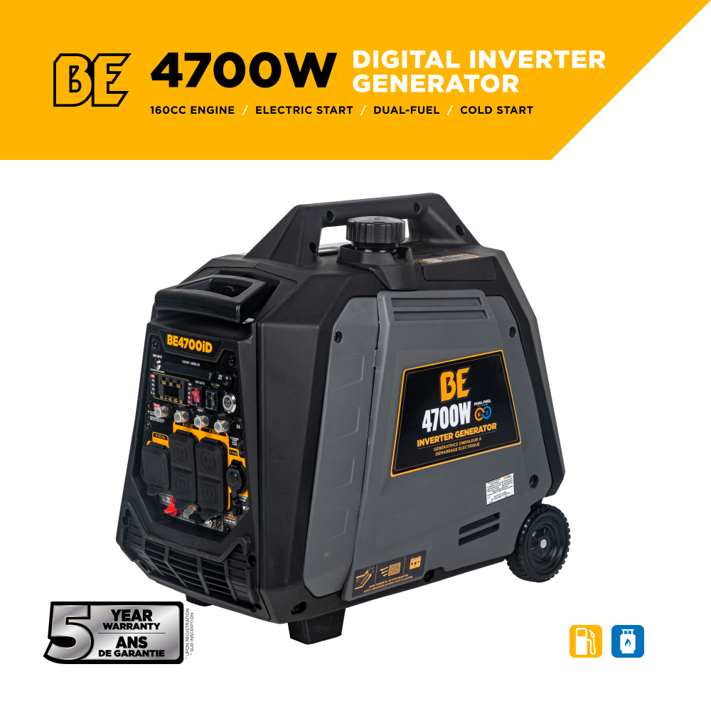 Générateur à onduleur numérique de 4 700 watts
