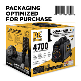 4,700 Watt Dual-Fuel Digital Inverter Generator - BE4700ID – BE Power ...