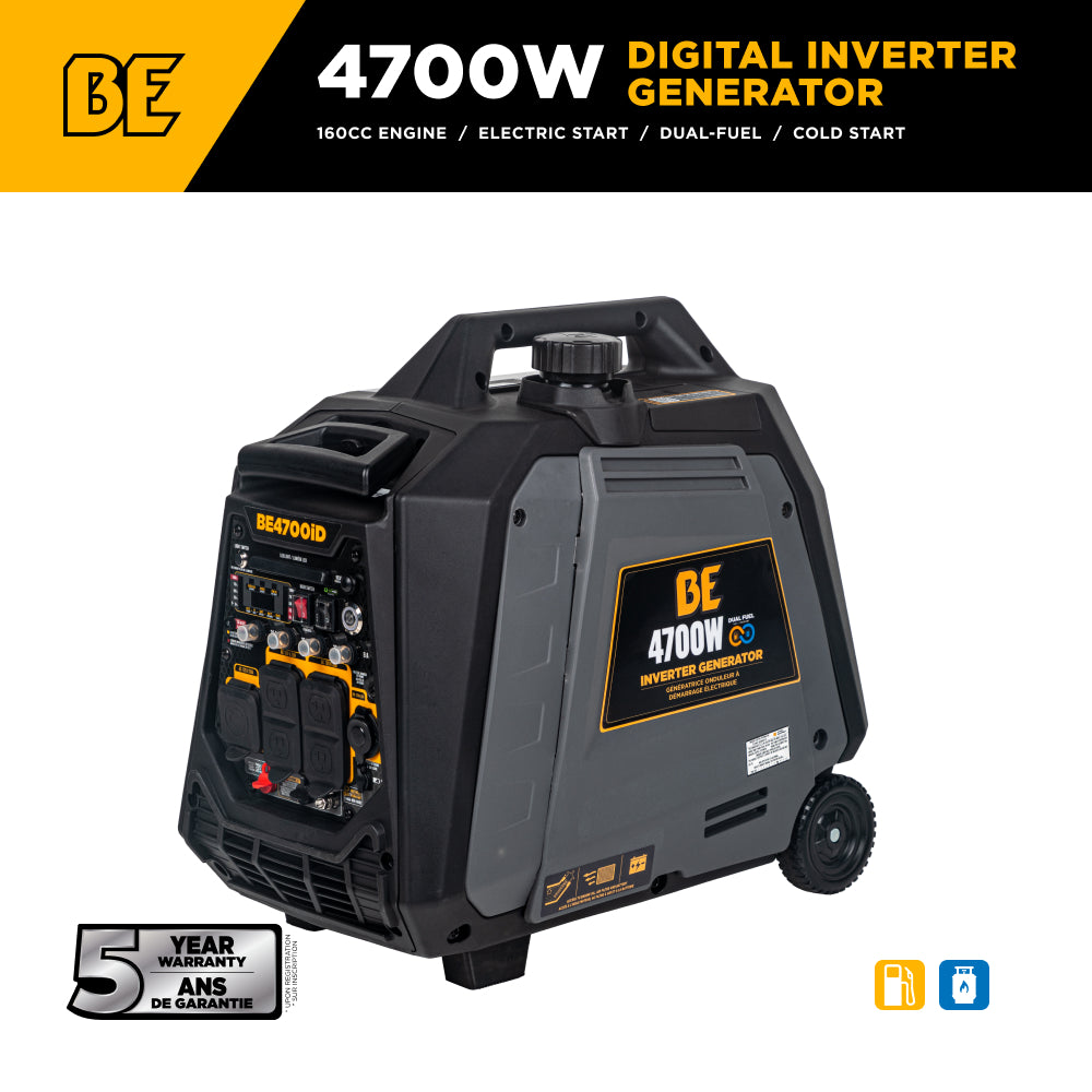 4,700 Watt Digital Inverter Generator - BE4700ID
