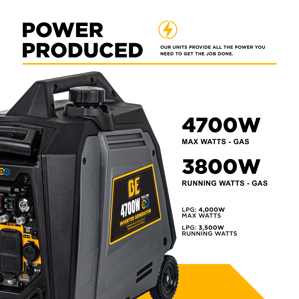 Générateur à onduleur numérique de 4 700 watts