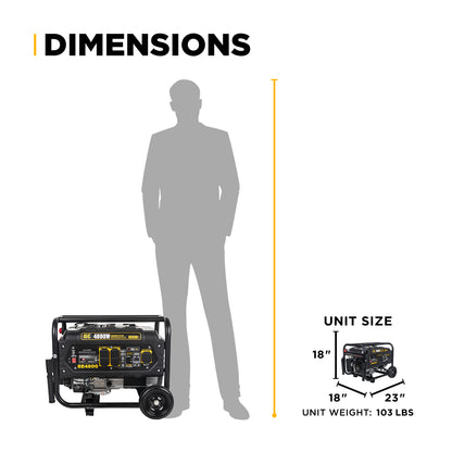 4,800 Watt Generator - BE4800