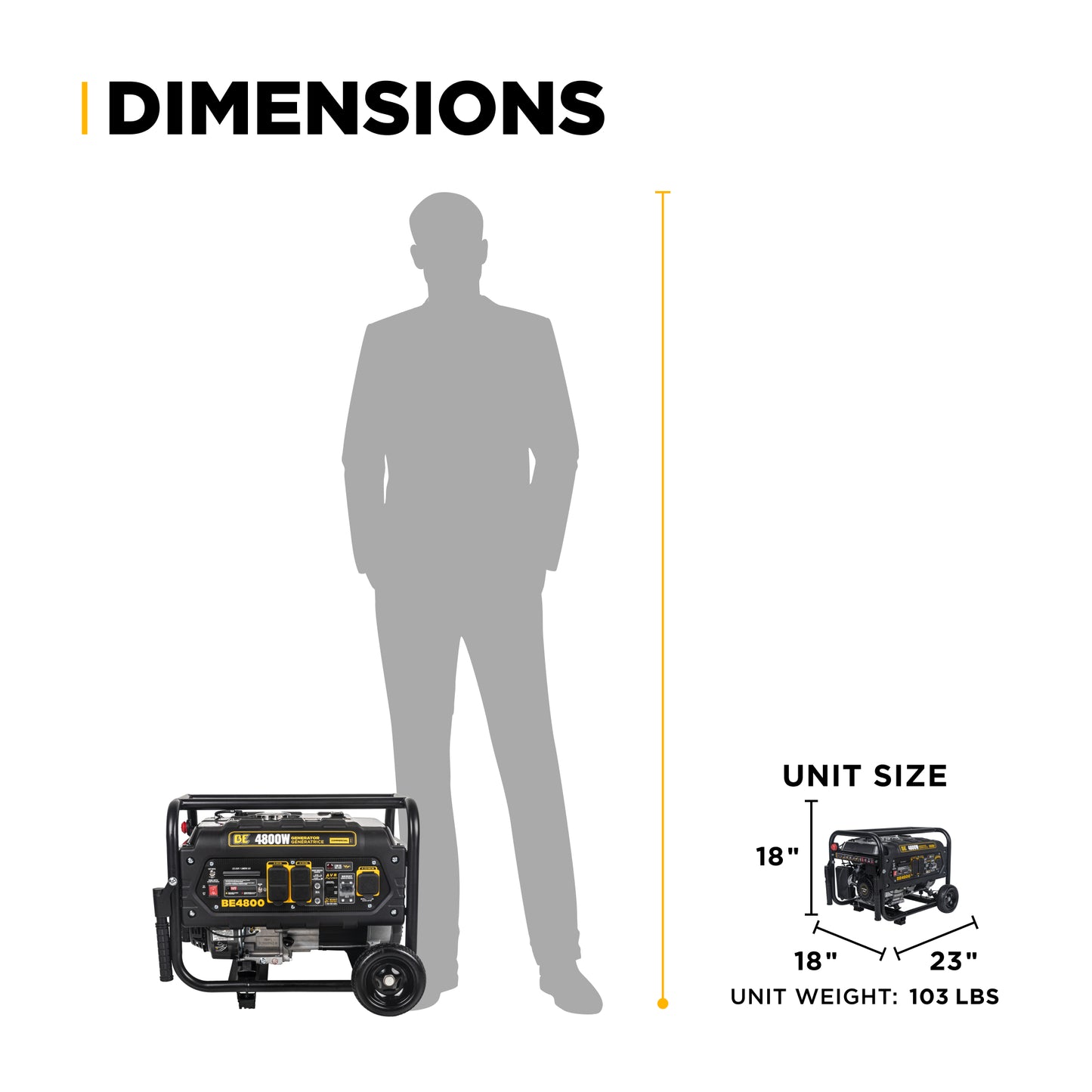 Générateur de 4 800 watts