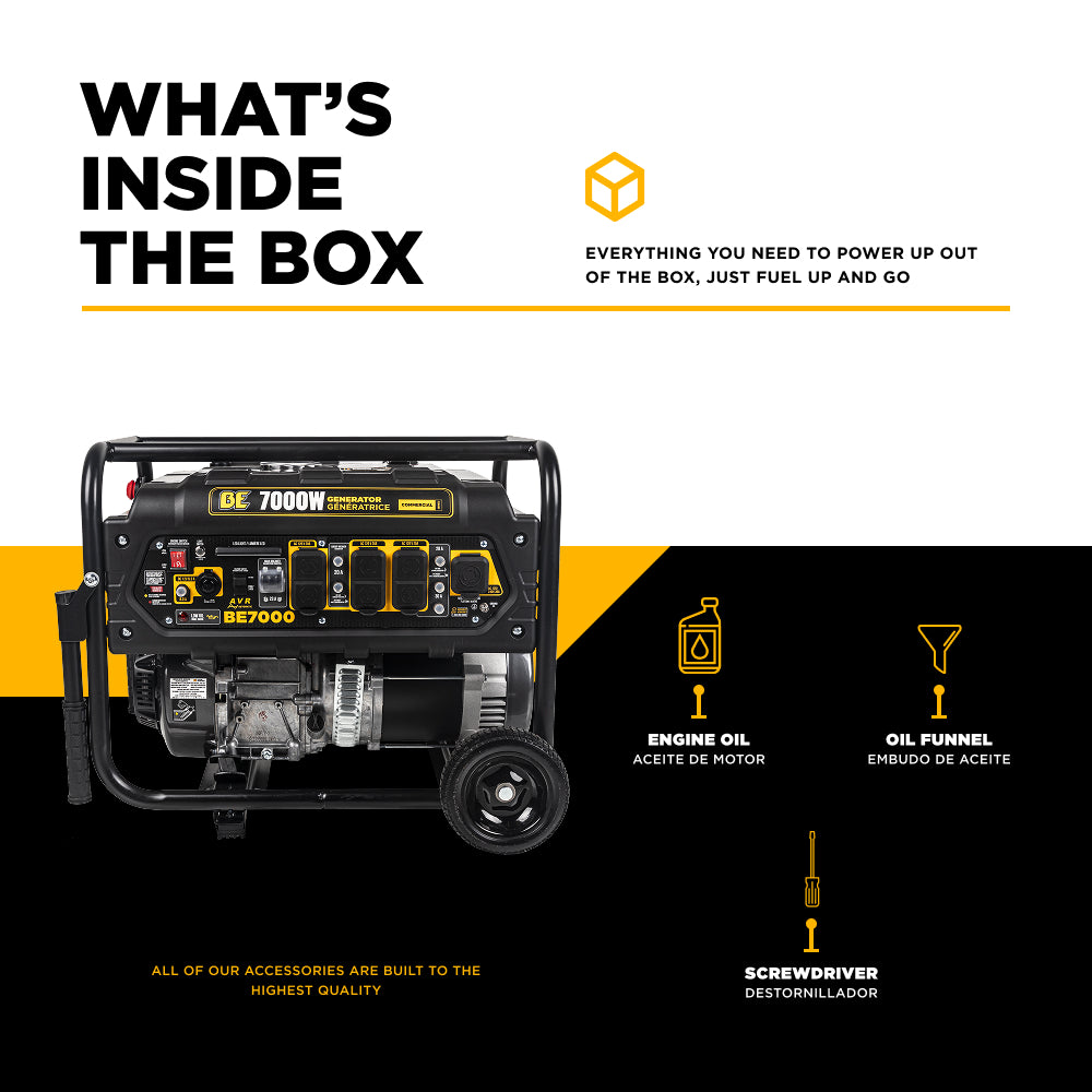 7,000 Watt Generator - BE7000
