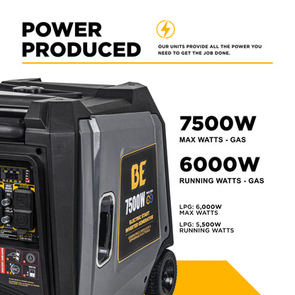 Générateur à onduleur numérique de 7 500 watts