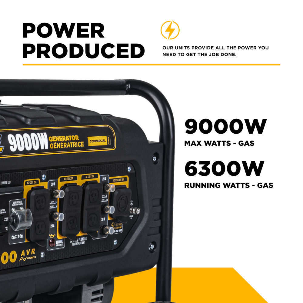 9,000 Watt Generator - BE9000