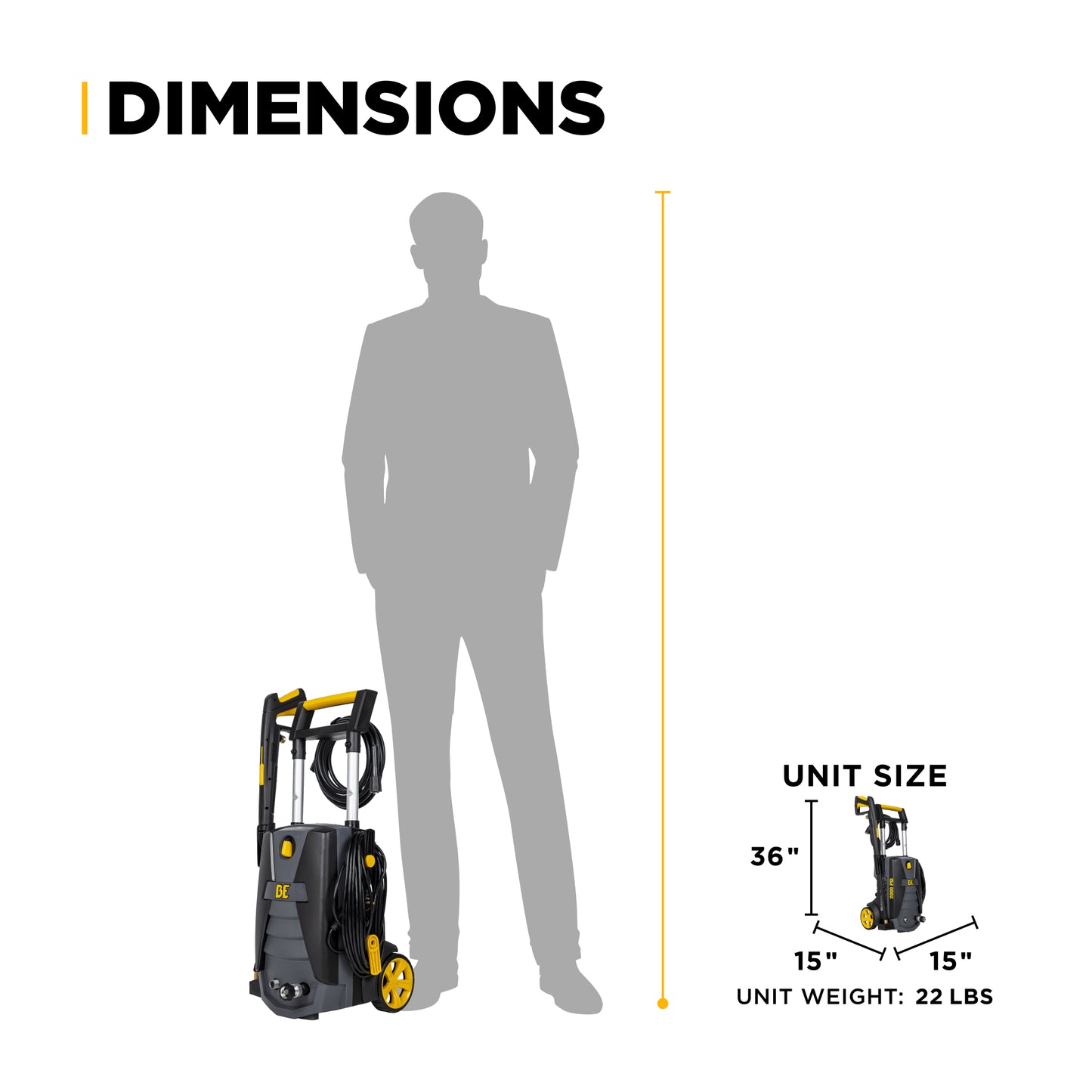 Nettoyeur haute pression électrique 2 000 PSI - 1,7 GPM avec moteur Powerease et pompe axiale AR