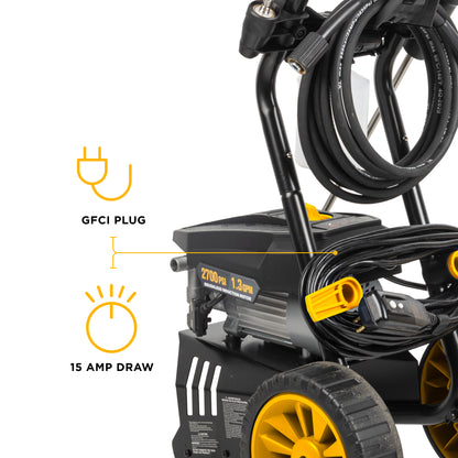 Nettoyeur haute pression électrique 2 700 PSI - 1,3 GPM avec pompe axiale AR