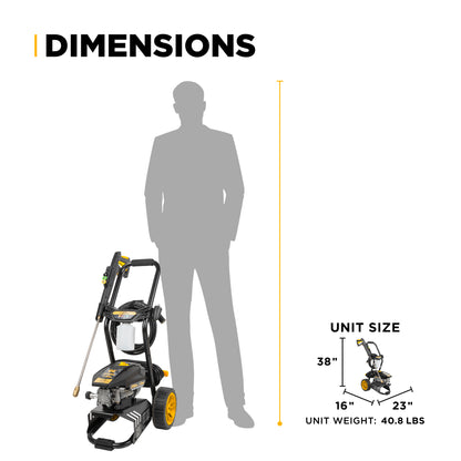 Nettoyeur haute pression électrique 2 700 PSI - 1,3 GPM avec pompe axiale AR