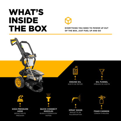 Nettoyeur haute pression électrique 2 700 PSI - 1,3 GPM avec pompe axiale AR