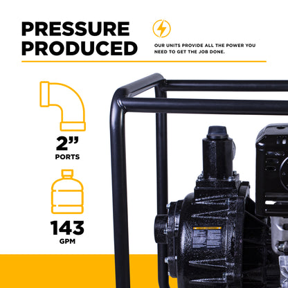 2" High-Pressure Water Transfer Pump with Honda GX390 Engine