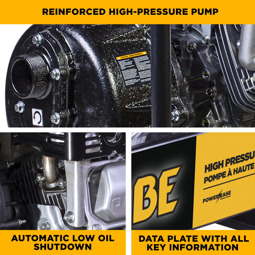 2" High-Pressure Water Transfer Pump with Honda GX390 Engine