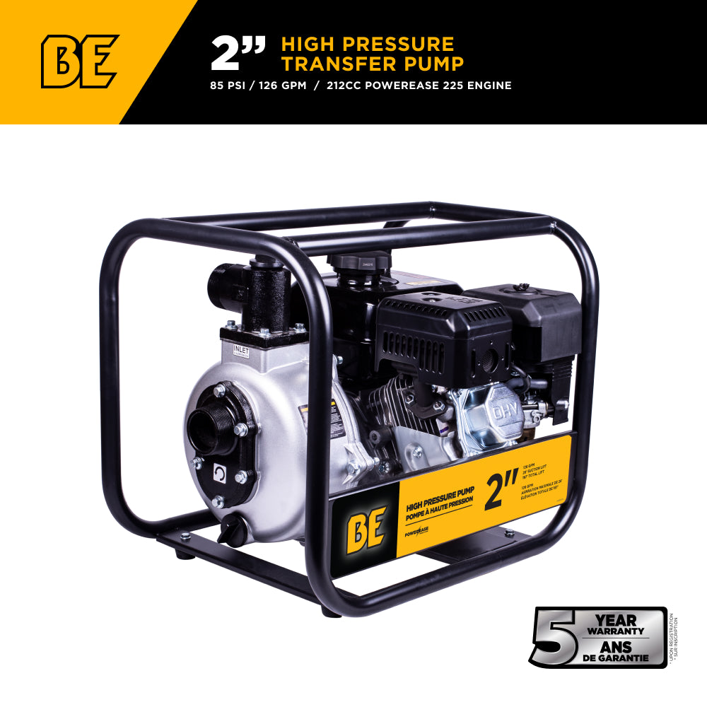 2" High-Pressure Water Transfer Pump with Powerease 225 Engine