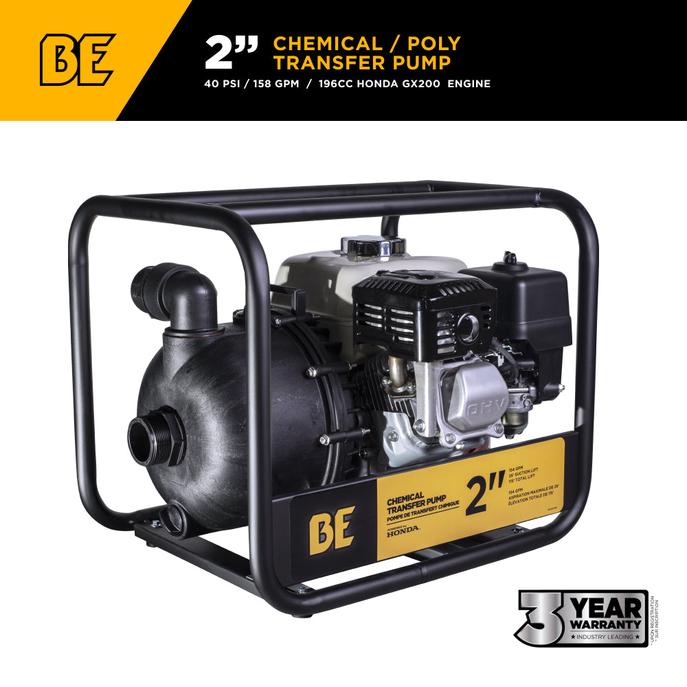 2" Chemical Transfer Pump with Honda GX200 Engine