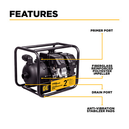 2" Chemical Transfer Pump with Kohler SH270 Engine