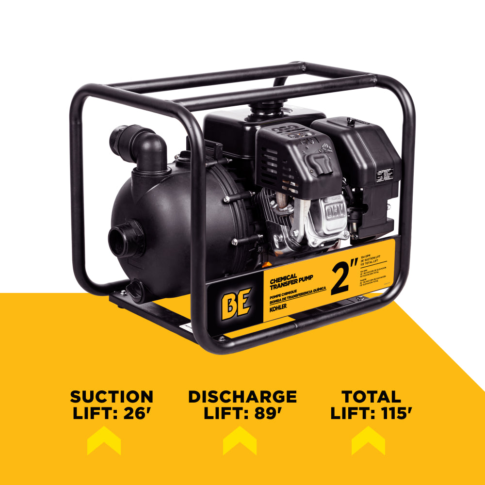 2" Chemical Transfer Pump with Kohler SH270 Engine