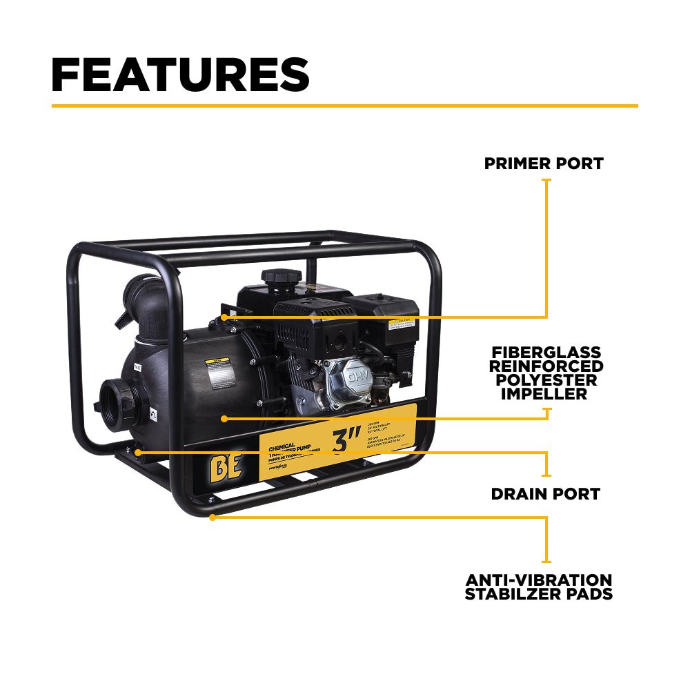 3" Chemical Transfer Pump with Powerease 225 Engine