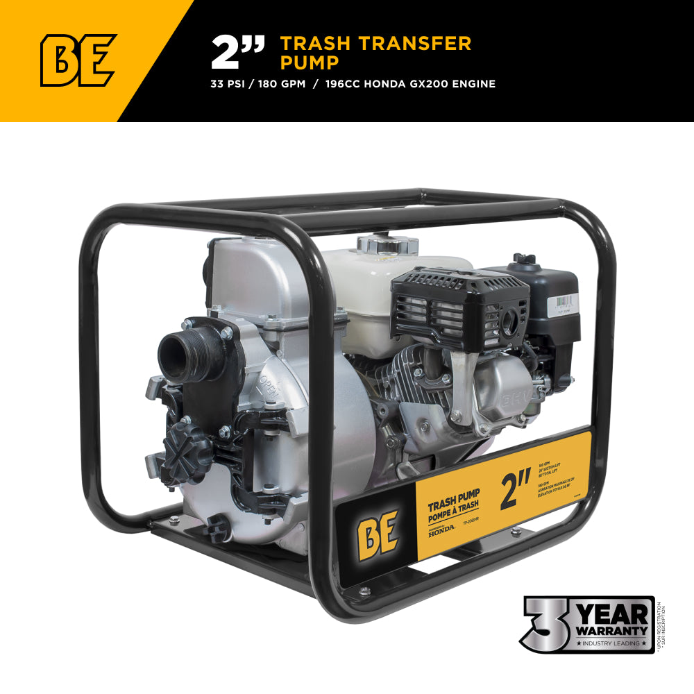 2" Trash Transfer Pump with Honda GX200 Engine