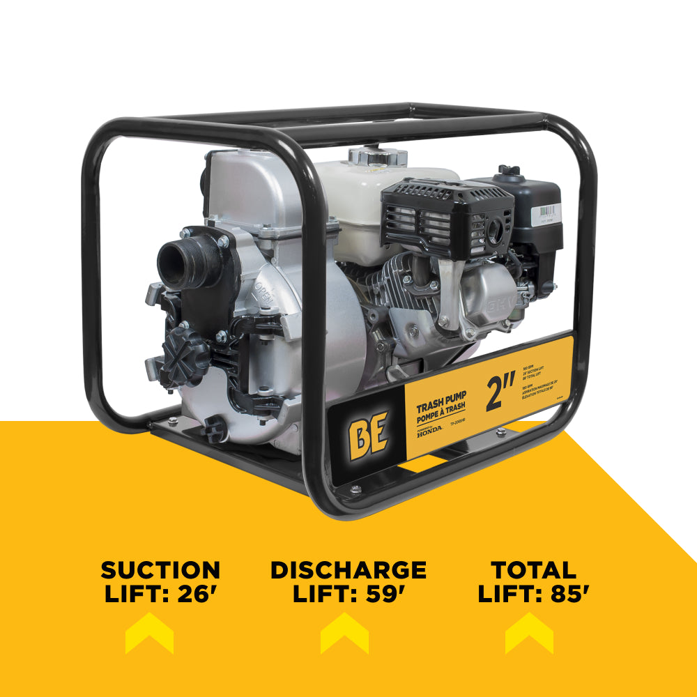 2" Trash Transfer Pump with Honda GX200 Engine