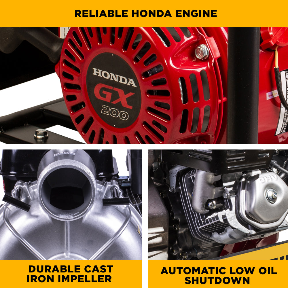 2" Semi-Trash Transfer Pump with Honda GX200 Engine