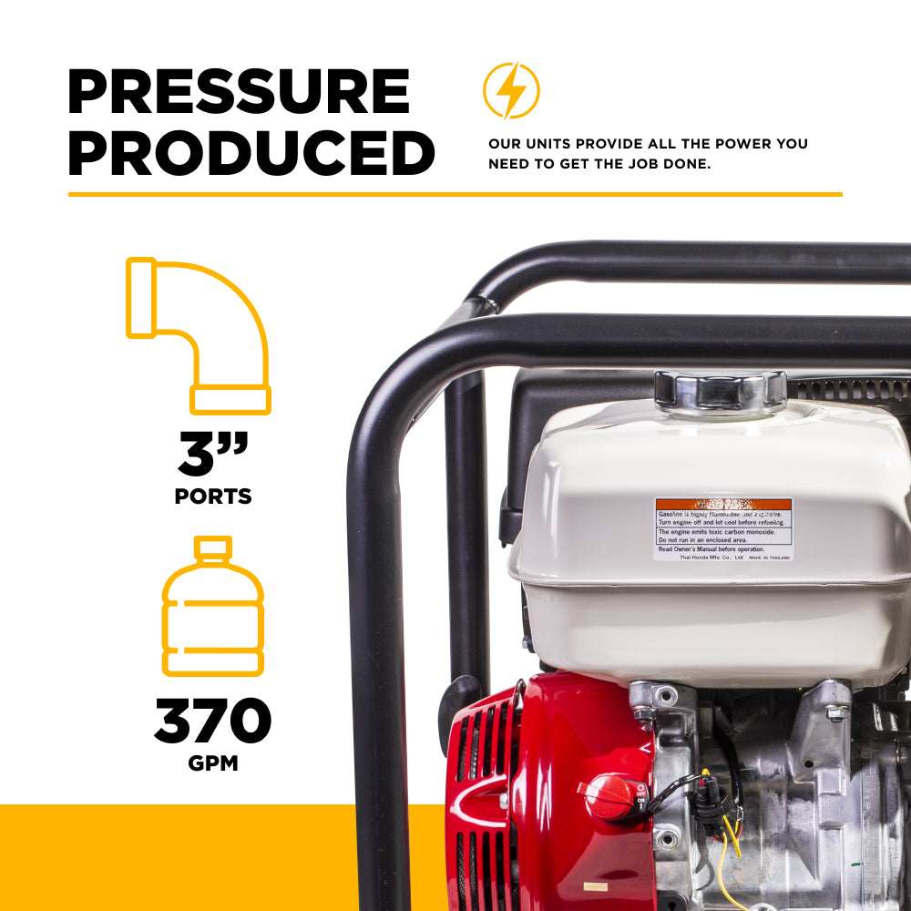 3"-Trash Transfer Pump with Honda GX390 Engine