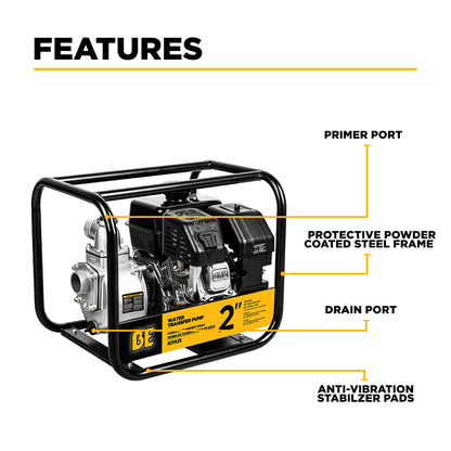 2" Water Transfer Pump with Kohler SH270 Engine