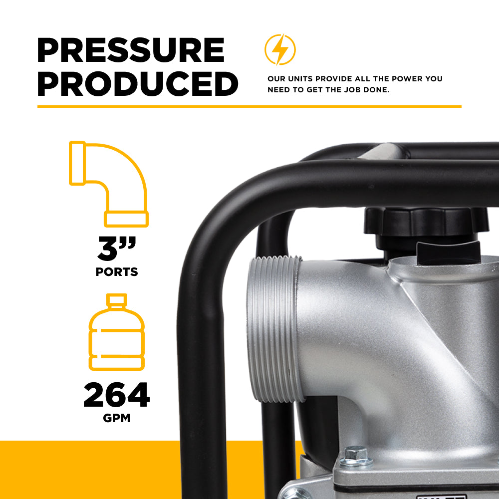 3" Water Transfer Pump with Kohler SH270 Engine
