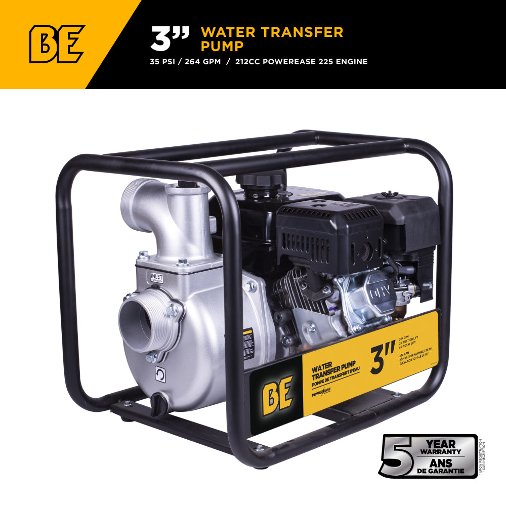 3" Water Transfer Pump with Powerease 225 Engine