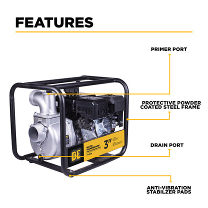 3" Water Transfer Pump with Powerease 225 Engine