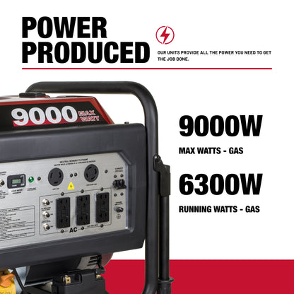 9,000W Gas Generator - C9000ER