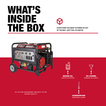 9,000W Gas Generator - C9000ER