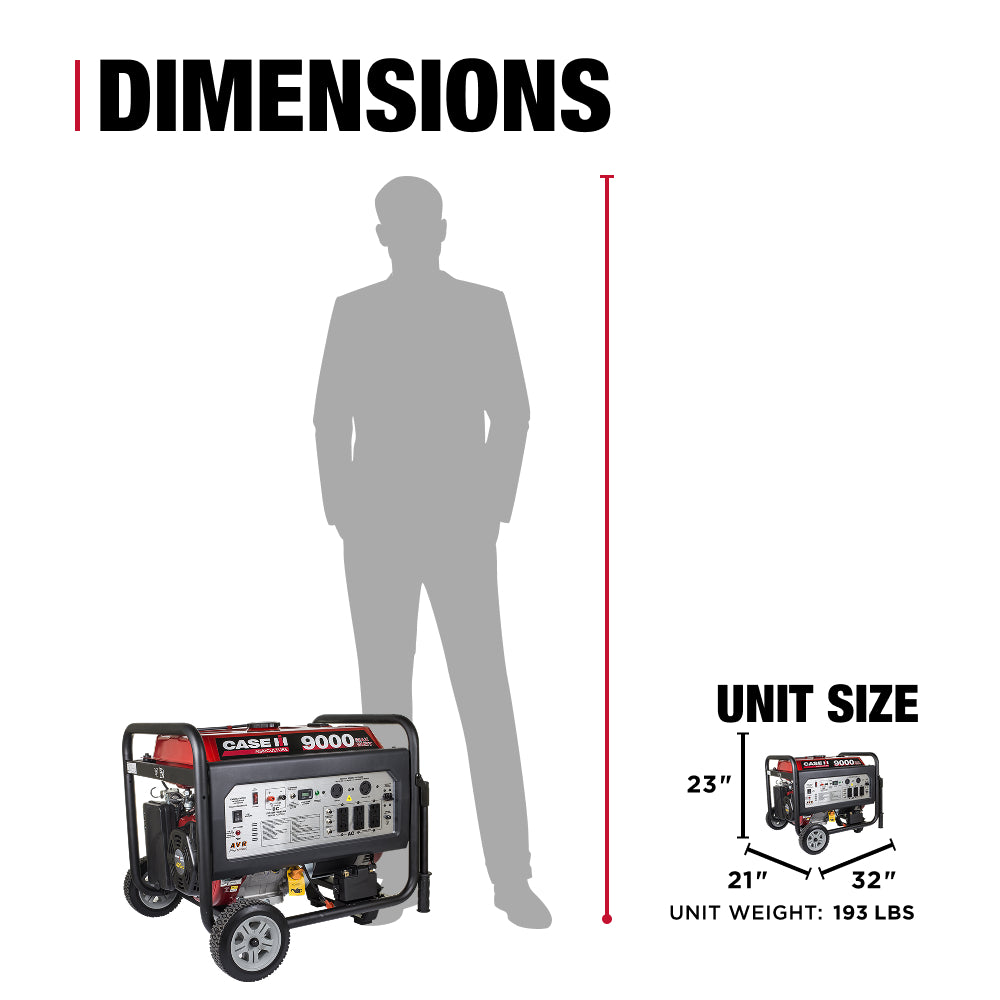 9,000W Gas Generator - C9000ER