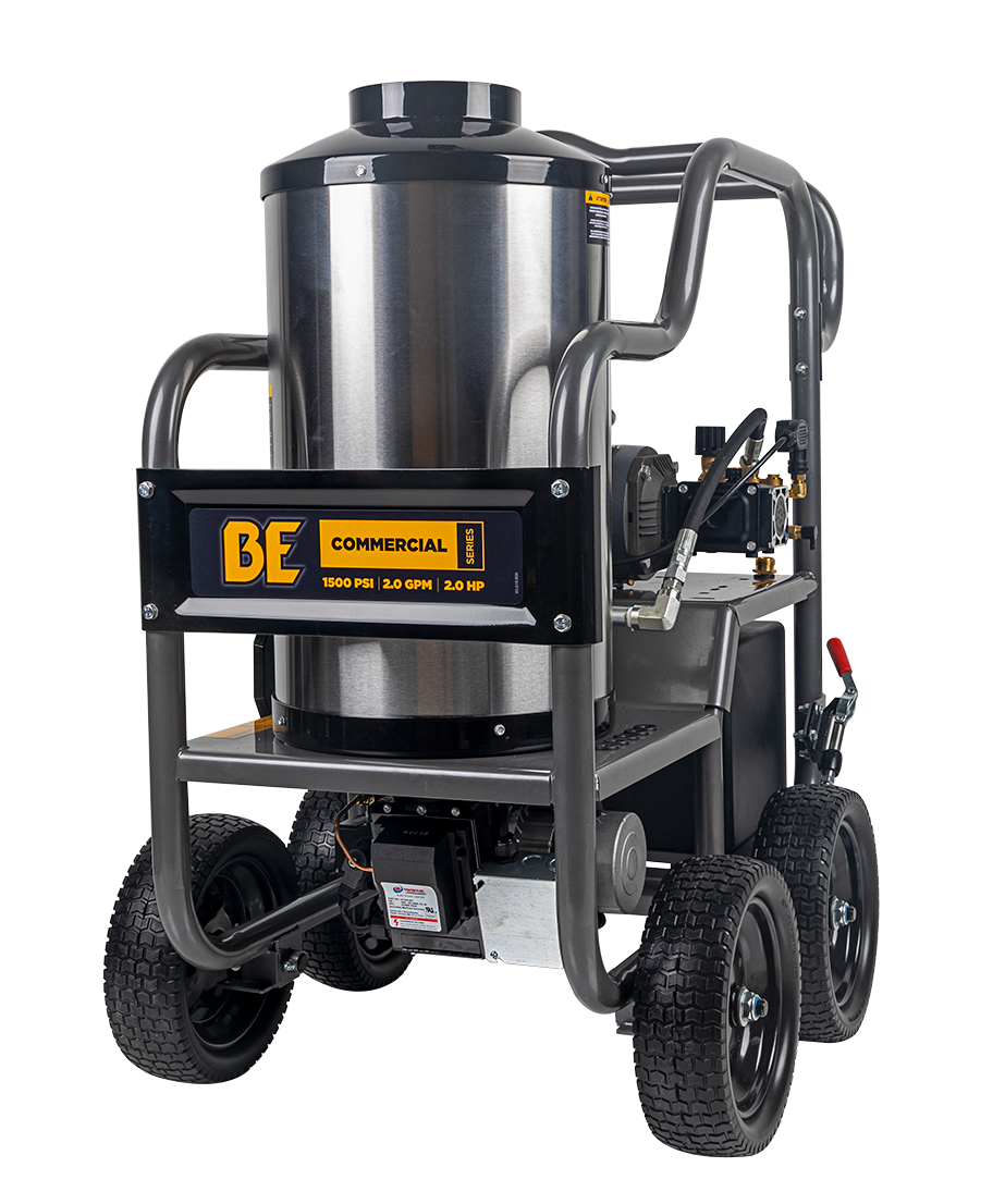 1,500 PSI 2.0 GPM Hot Water Pressure Washer with TechTop Motor and AR Triplex Pump - HW152EA