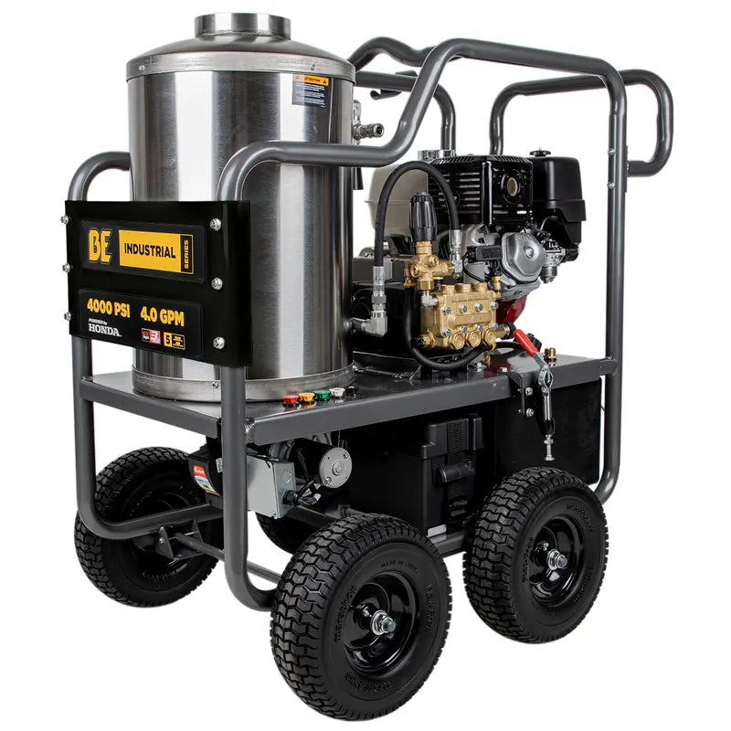 4,000 PSI - 4.0 GPM Hot Water Pressure Washer with Honda GX390 Engine and Belt Driven General Triplex Pump - HW4013HBG