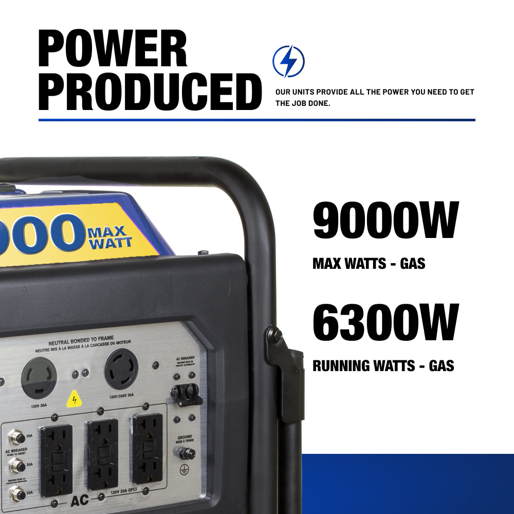 9,000W Gas Generator - N9000ER