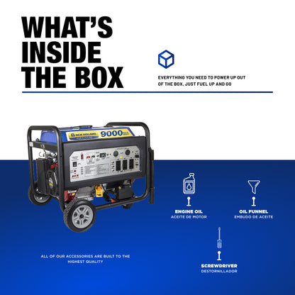 9,000W Gas Generator - N9000ER