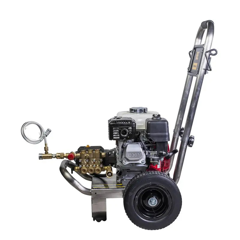 2,500 PSI 3.0 GPM Gas Pressure Washer with Honda GX200 Engine and Comet Triplex Pump - PE-2565HWSCOMSP