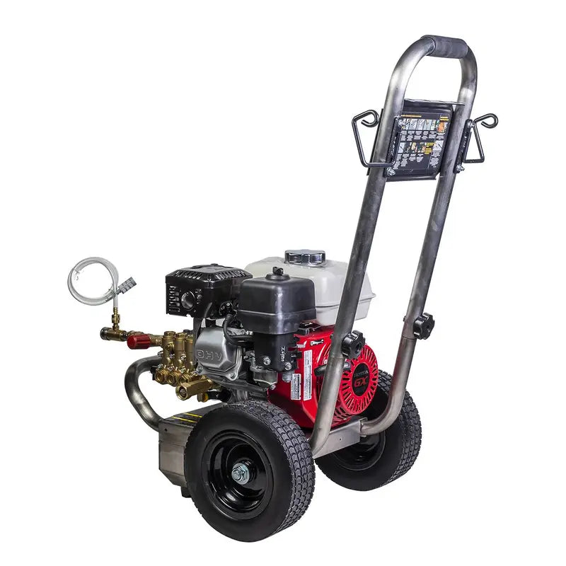 2,500 PSI 3.0 GPM Gas Pressure Washer with Honda GX200 Engine and Comet Triplex Pump - PE-2565HWSCOMSP