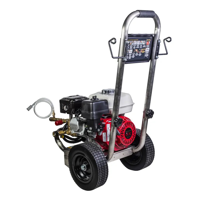 2,500 PSI 3.0 GPM Gas Pressure Washer with Honda GX200 Engine and General Triplex Pump - PE-2565HWSGENSP