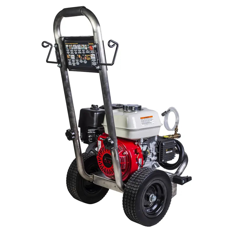 2,500 PSI 3.0 GPM Gas Pressure Washer with Honda GX200 Engine and General Triplex Pump - PE-2565HWSGENSP