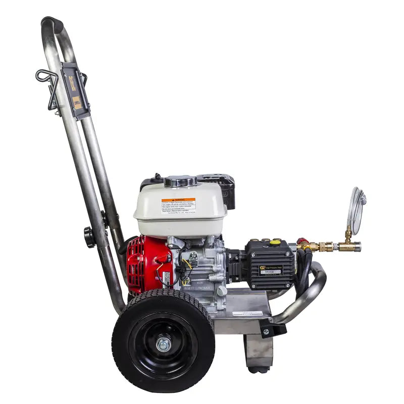 2,500 PSI 3.0 GPM Gas Pressure Washer with Honda GX200 Engine and General Triplex Pump - PE-2565HWSGENSP