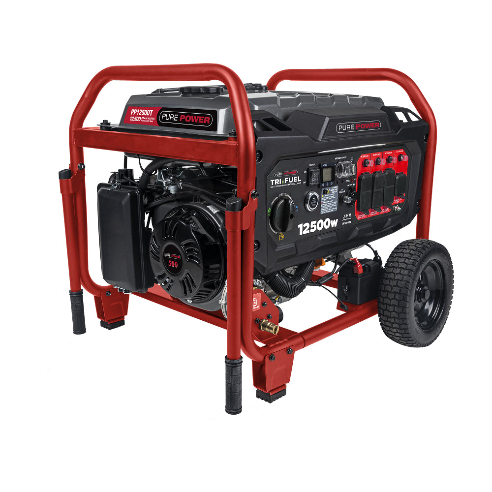 12,500W Tri-Fuel Generator - PP12500T
