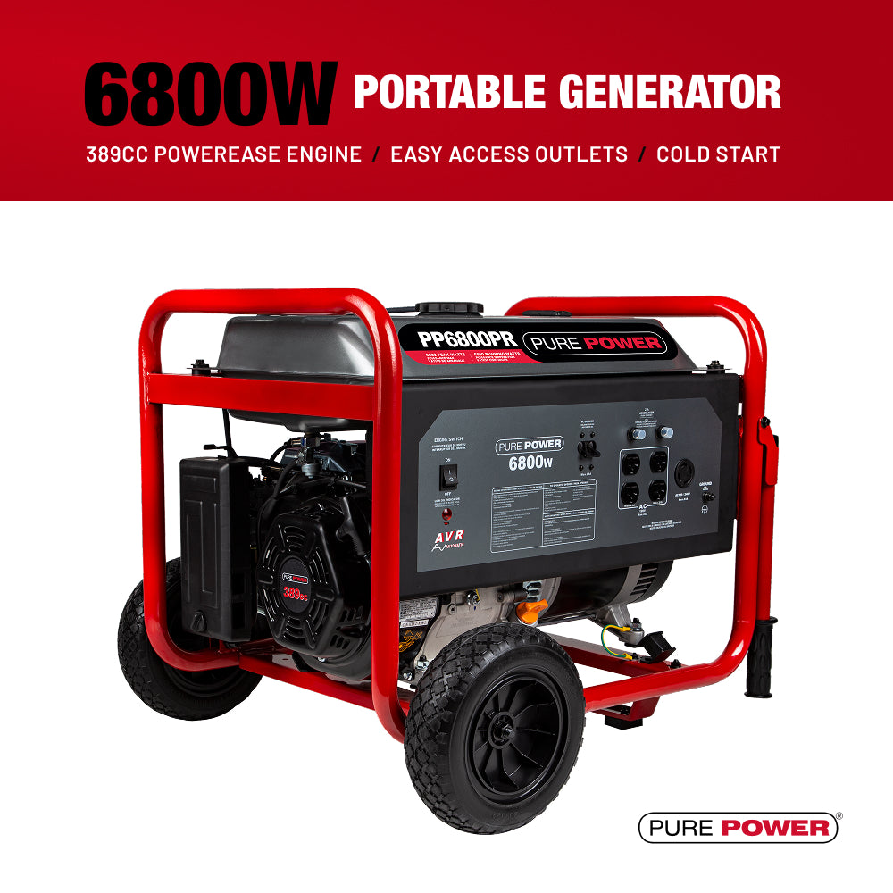 6,800W Gas Generator - PP6800PR