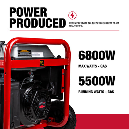 6,800W Gas Generator - PP6800PR
