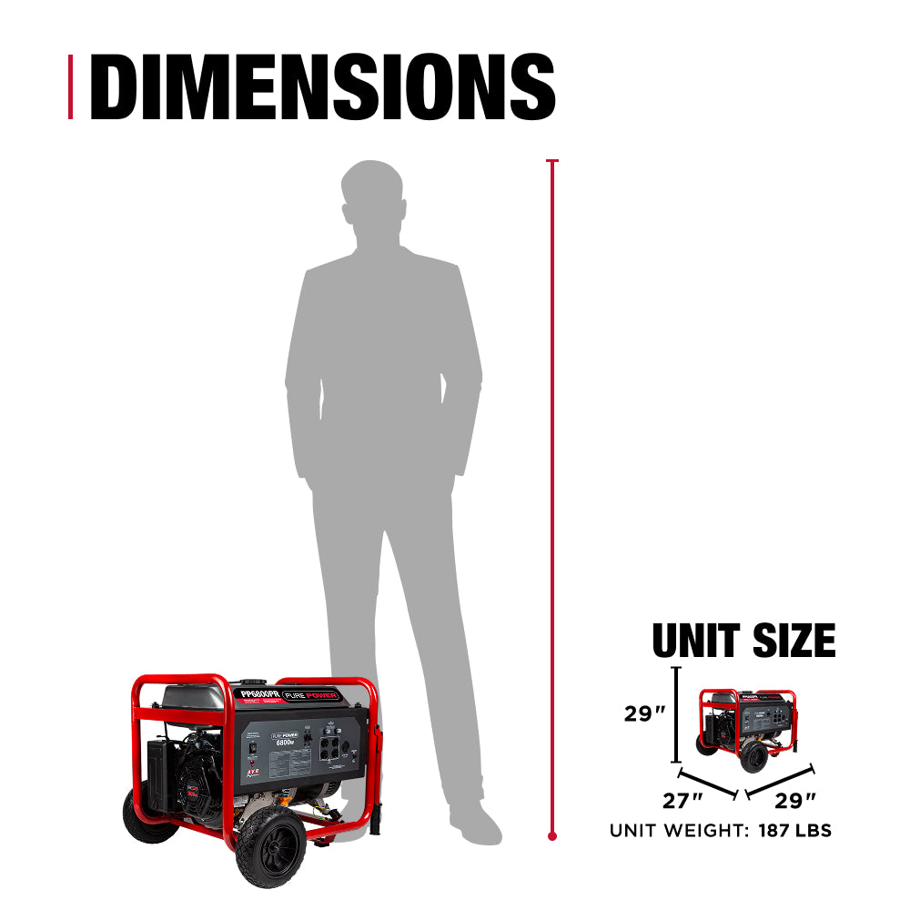 6,800W Gas Generator - PP6800PR