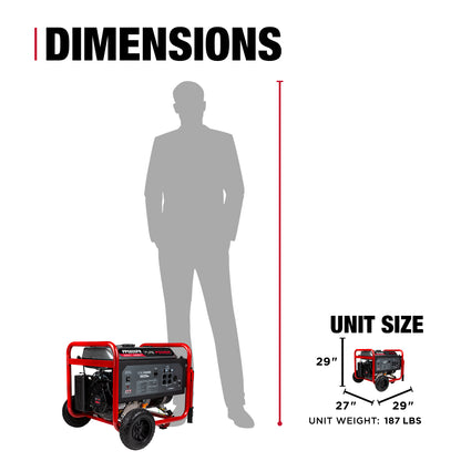 6,800W Gas Generator - PP6800PR